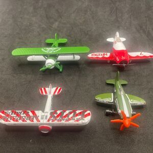 Lot of 4 Diecast Planes John Deere Mad Propz Gee Bee A135 and Spad A113 Circus